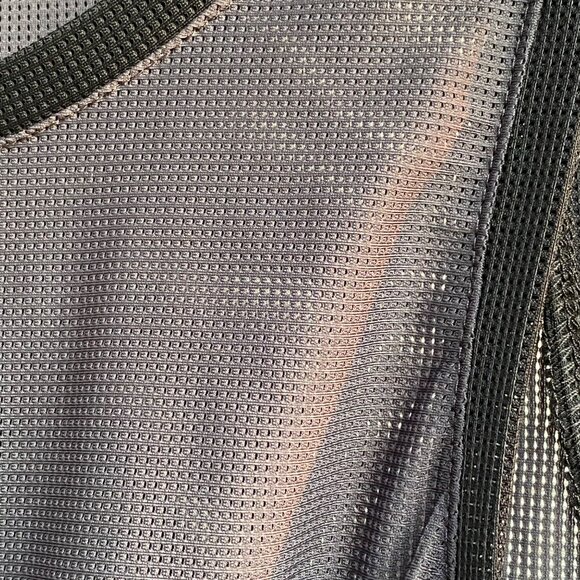 Fabletics Mesh Cropped Wrap Sexy Tank Top w/ Tie Waist XS Gray Athletic Beach - Picture 8 of 10
